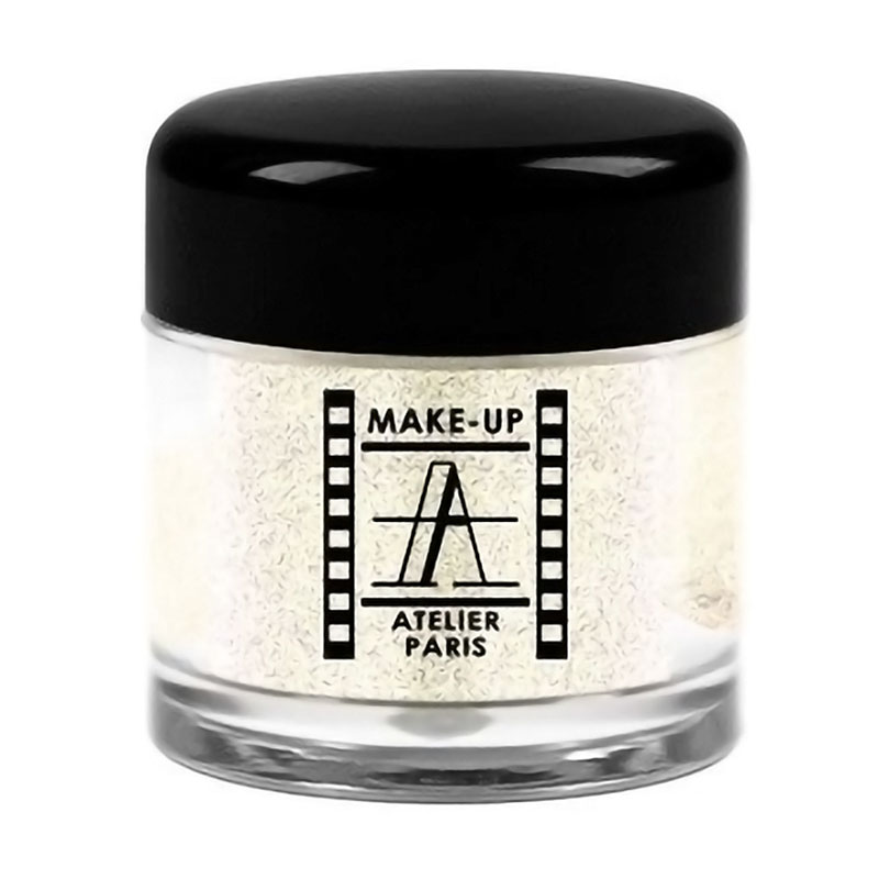 Розсипчаста перламутрова пудра для повік Make-Up Atelier Paris Pearl Powder PP04 Holographic White Gold, 4 г